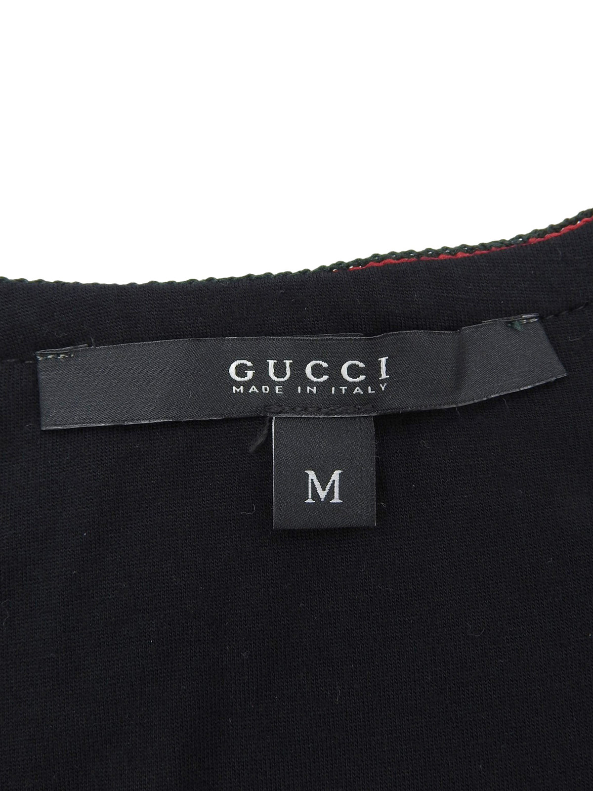 シェリーライン半袖トップス ブラック/グリーン/レッド