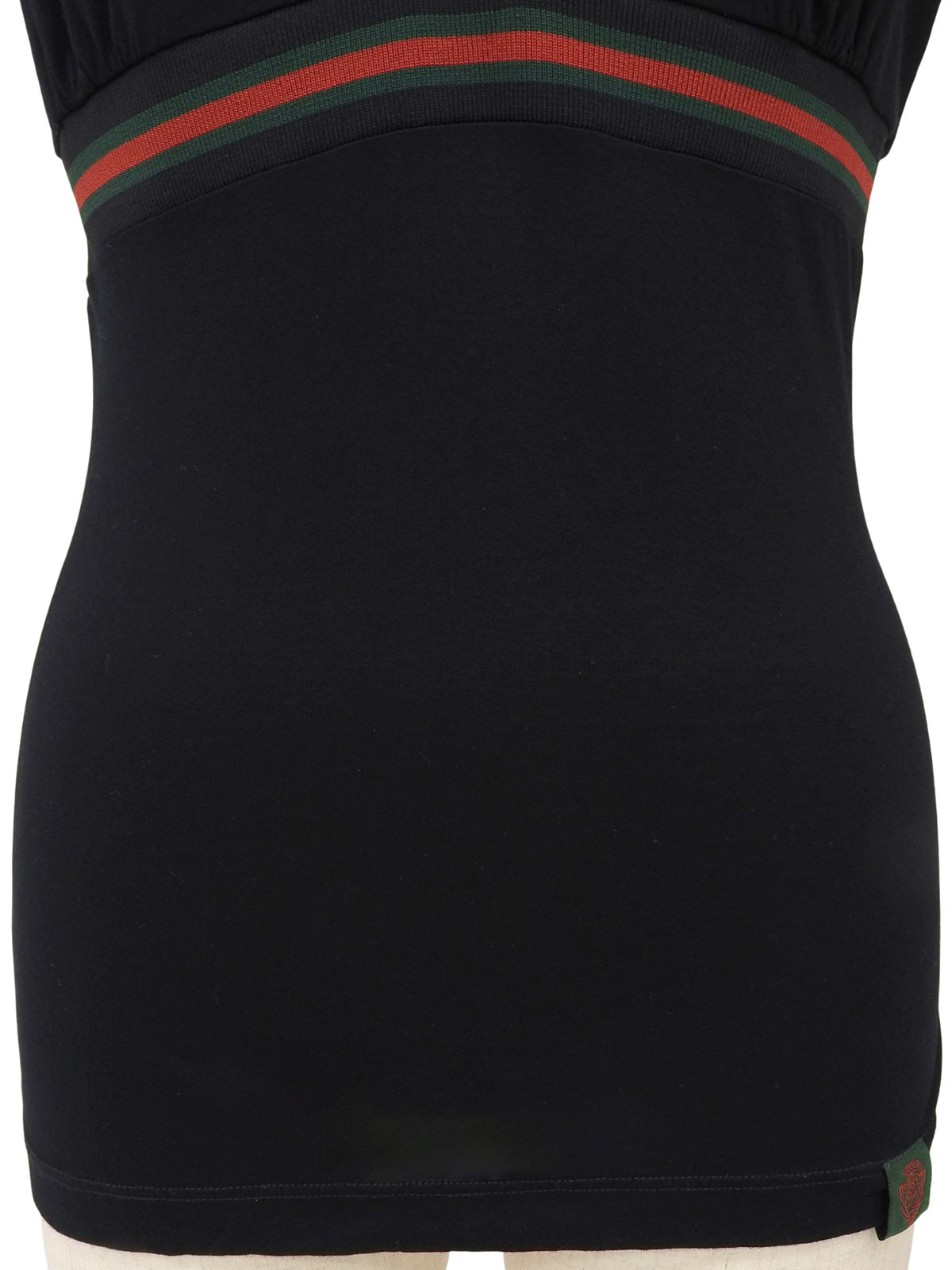 シェリーライン半袖トップス ブラック/グリーン/レッド