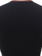 Sherry Line Short Sleeve Top Black/Green/Red