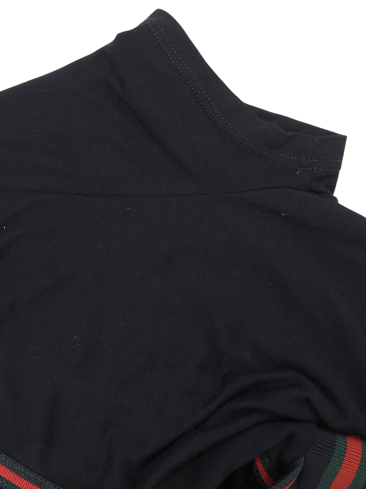 シェリーラインハーフスリーブトップス ブラック/グリーン/レッド