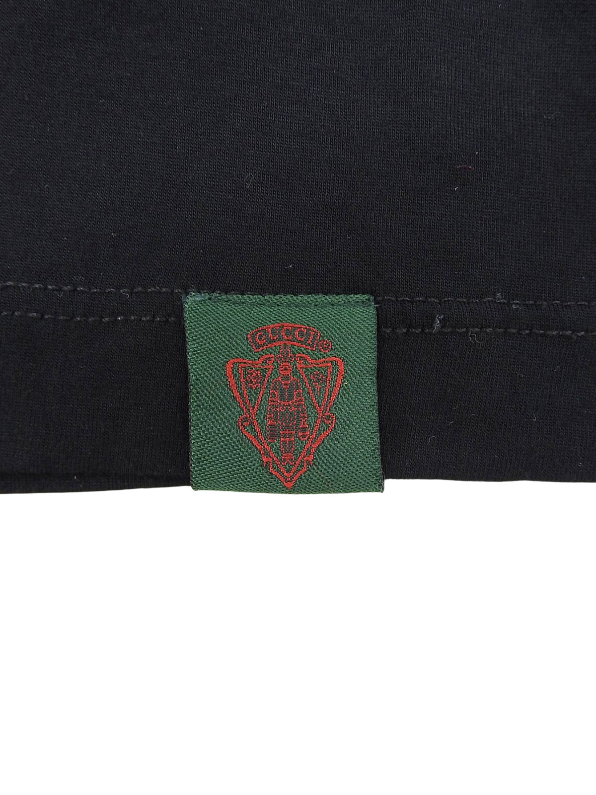 シェリーライン半袖トップス ブラック/グリーン/レッド