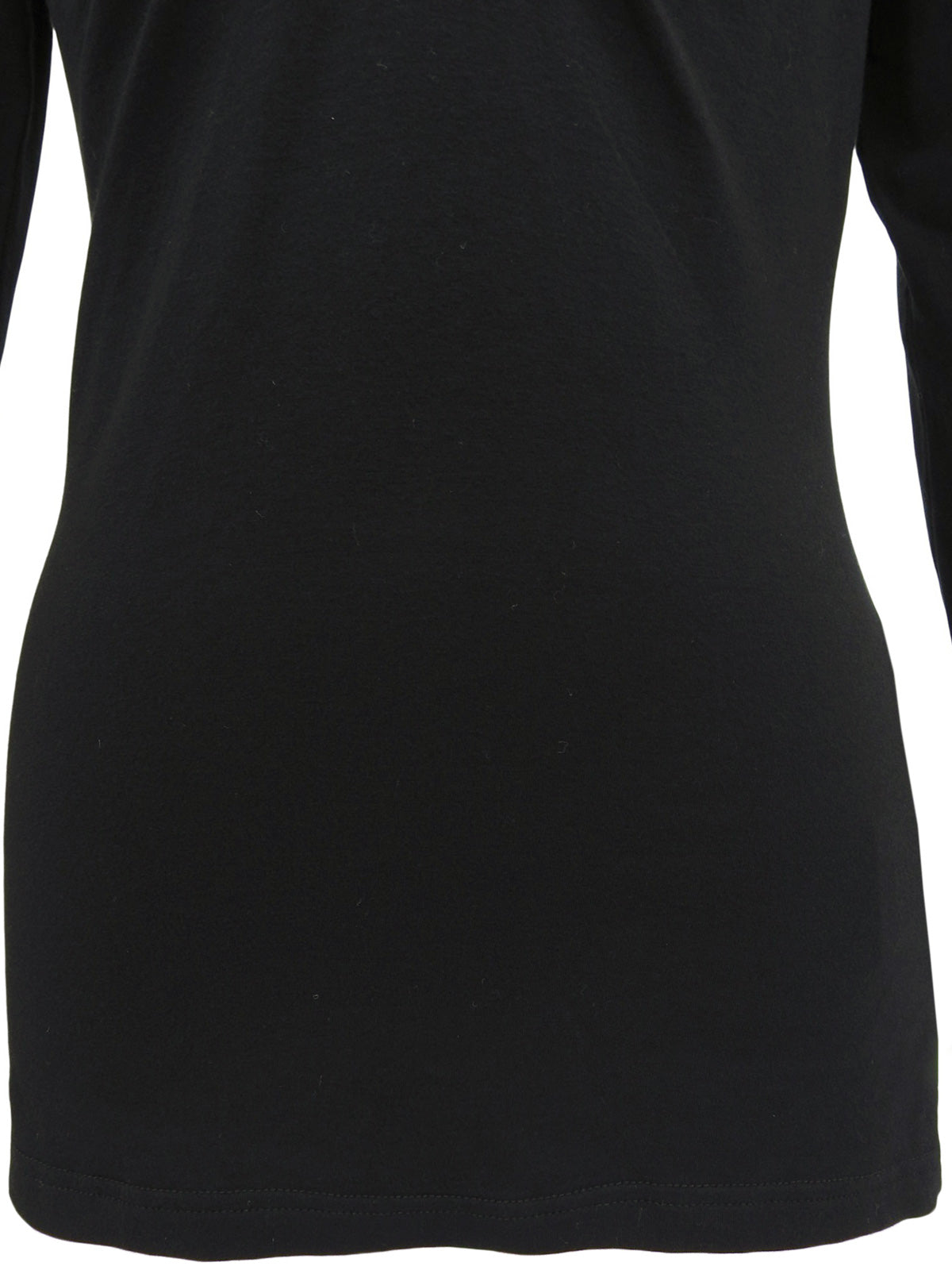 シェリーラインロングスリーブトップス ブラック