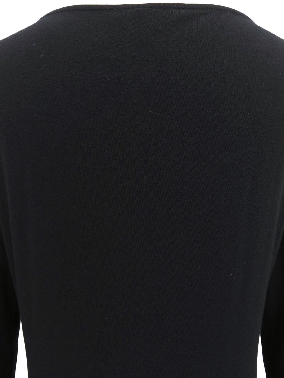 シェリーライン長袖トップス ブラック