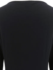 シェリーライン長袖トップス ブラック