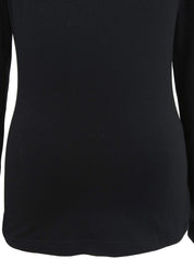 シェリーラインロングスリーブトップス ブラック