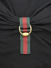 シェリーラインロングスリーブトップス ブラック