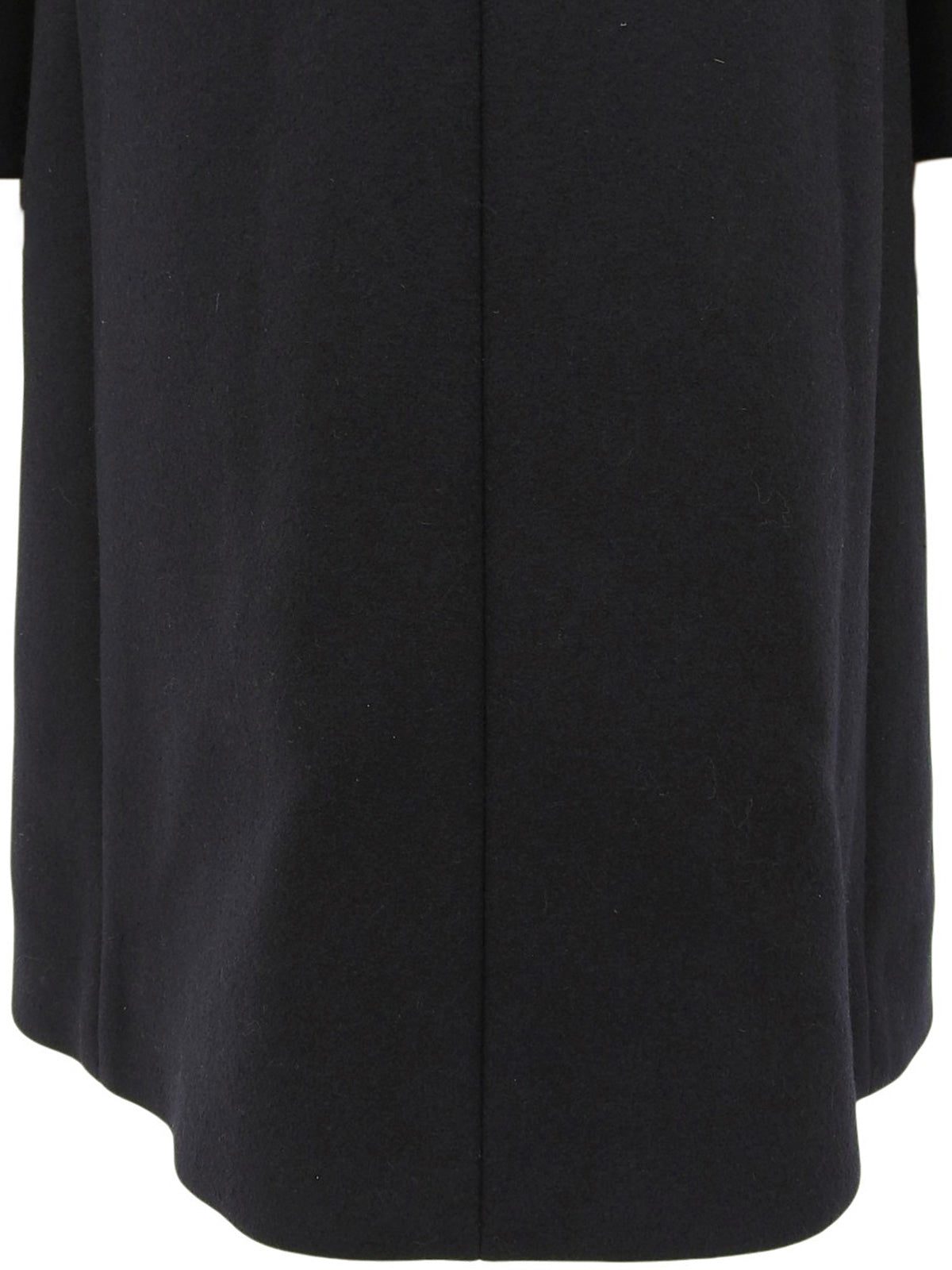 ウールロゴボタンダブルブレストロングコート ネイビー