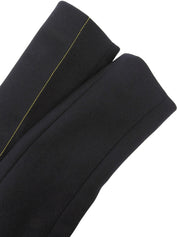 ウールロゴボタンダブルブレストロングコート ネイビー