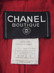 1997年製 CCマークデザインボタンジャケット ボルドー