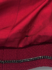 1997年製 CCマークデザインボタンジャケット ボルドー