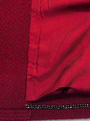 1997年製 CCマークデザインボタンジャケット ボルドー