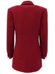 1997年製 CCマークデザインボタンジャケット ボルドー