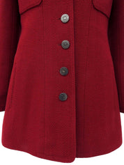 1997年製 CCマークデザインボタンジャケット ボルドー