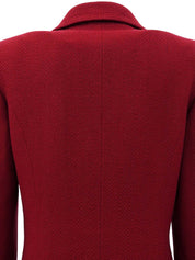 1997年製 CCマークデザインボタンジャケット ボルドー