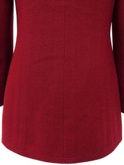 1997年製 CCマークデザインボタンジャケット ボルドー