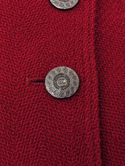 1997年製 CCマークデザインボタンジャケット ボルドー