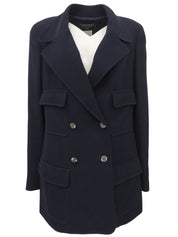 1997年製 ウールCCマークボタンジャケット ネイビー