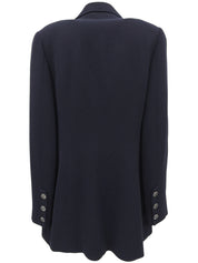 1997年製 ウールCCマークボタンジャケット ネイビー