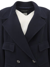 1997年製 ウールCCマークボタンジャケット ネイビー