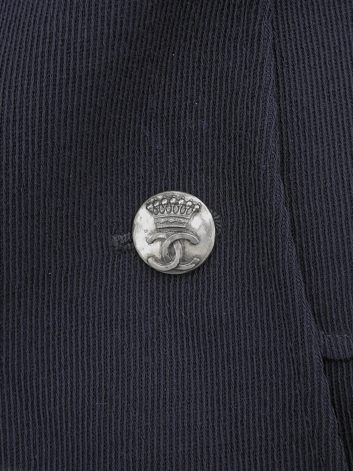 1997年製 ウールCCマークボタンジャケット ネイビー