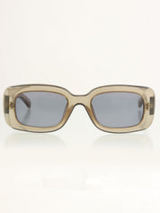 侧面Logo铭牌太阳镜 卡其色