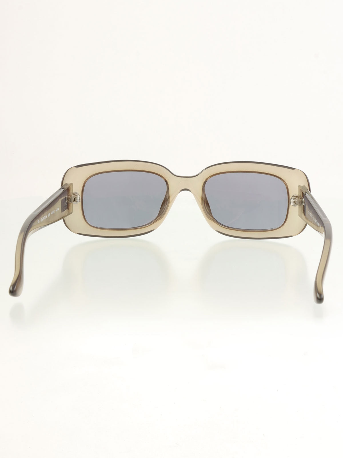 侧面Logo铭牌太阳镜 卡其色