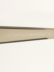 侧面Logo铭牌太阳镜 卡其色