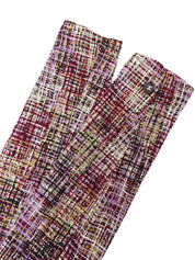 1998年製 ツイードCCマークボタンジャケット パープル/マルチ