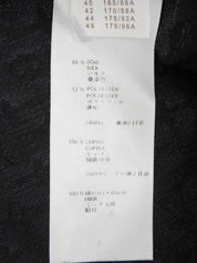 ミンクファーモノグラムパターンポンチョ ブラック