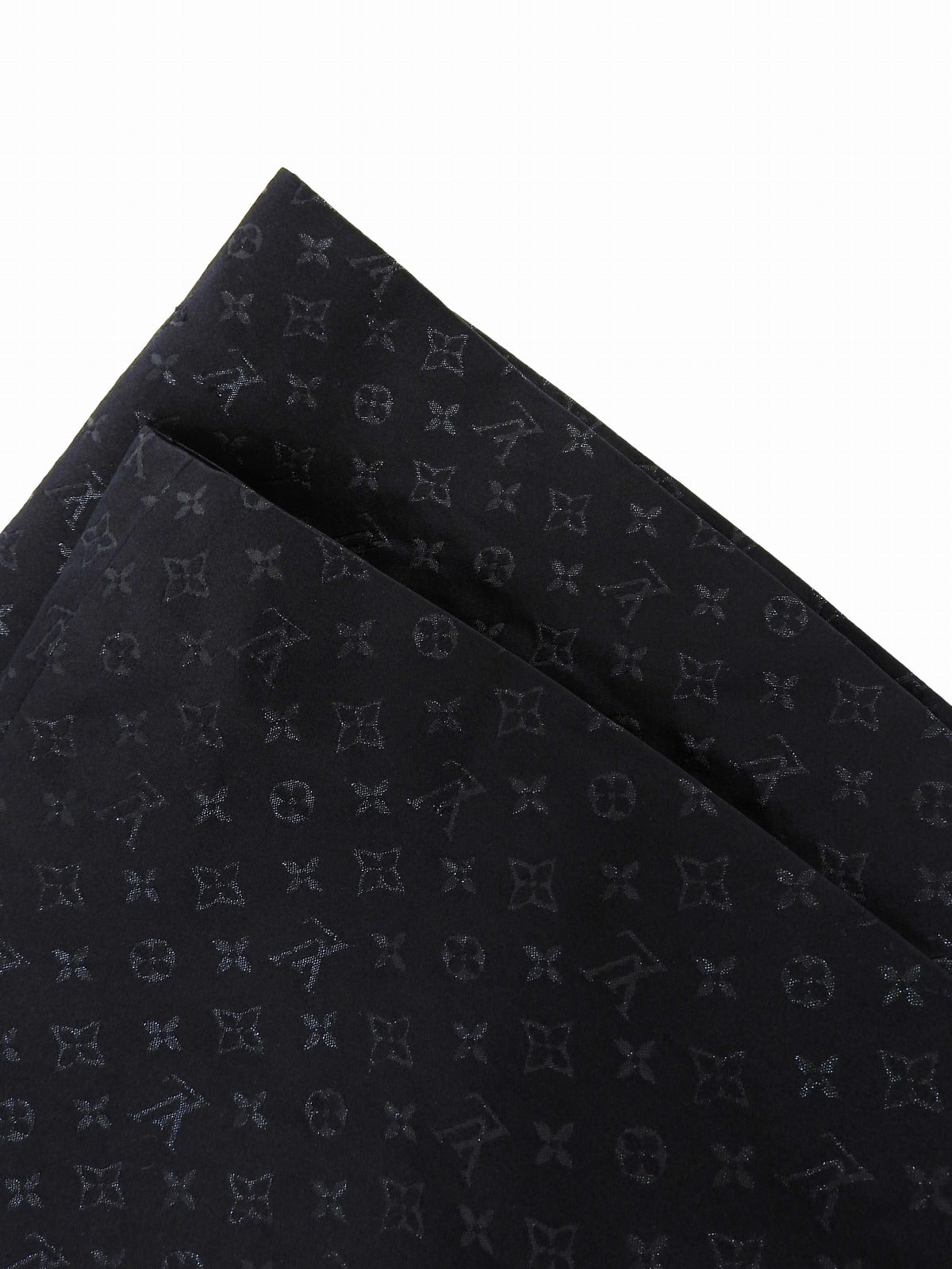 ミンクファーモノグラムパターンポンチョ ブラック