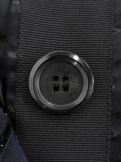 ミンクファーモノグラムパターンポンチョ ブラック