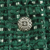 2006 Tweed CC Mark Button Jacket #44 Green
