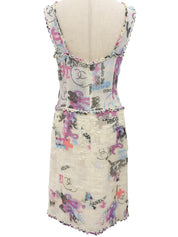 2007 Sequin Multi-Motif Camisole Dress #46 Ivory/Multi