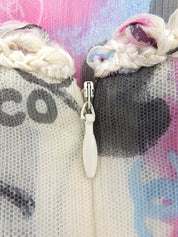 2007年製 スパンコールマルチモチーフキャミソールワンピース アイボリー/マルチ