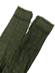 ツイードトリムデザインジャケット グリーン