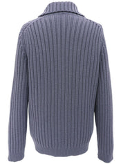 ウールニットダウンコート パープル