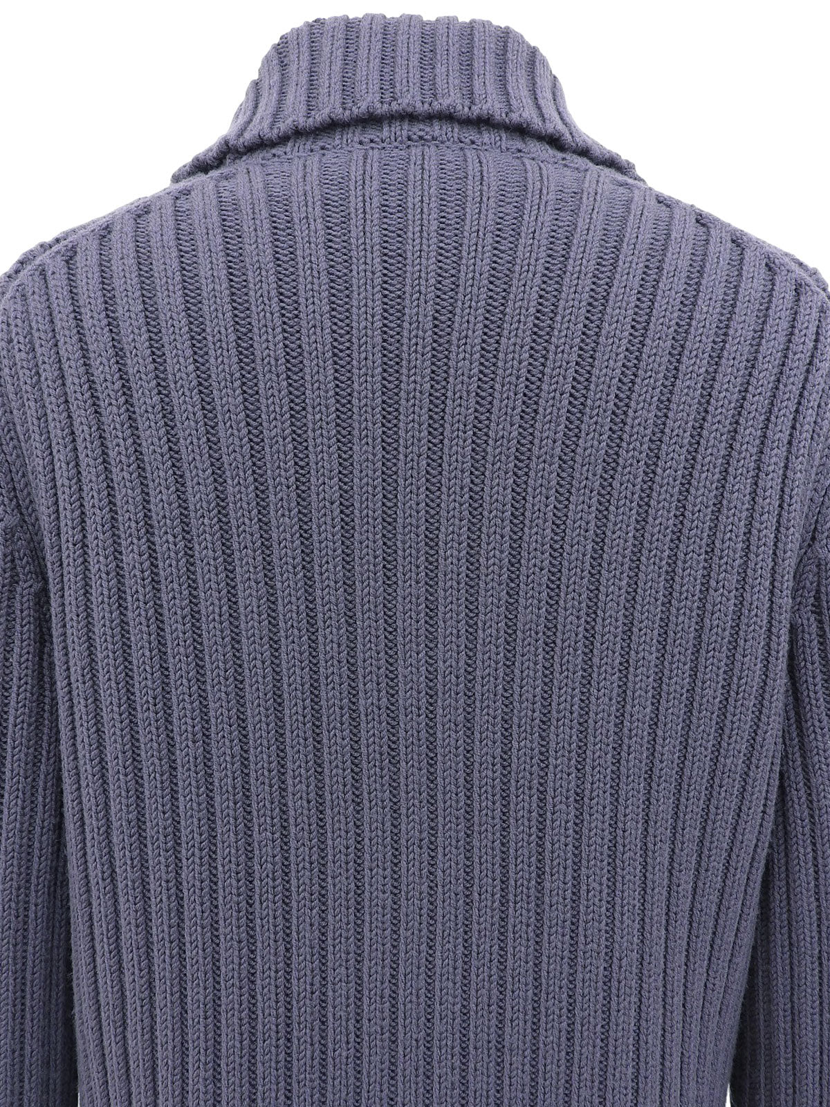 ウールニットダウンコート パープル