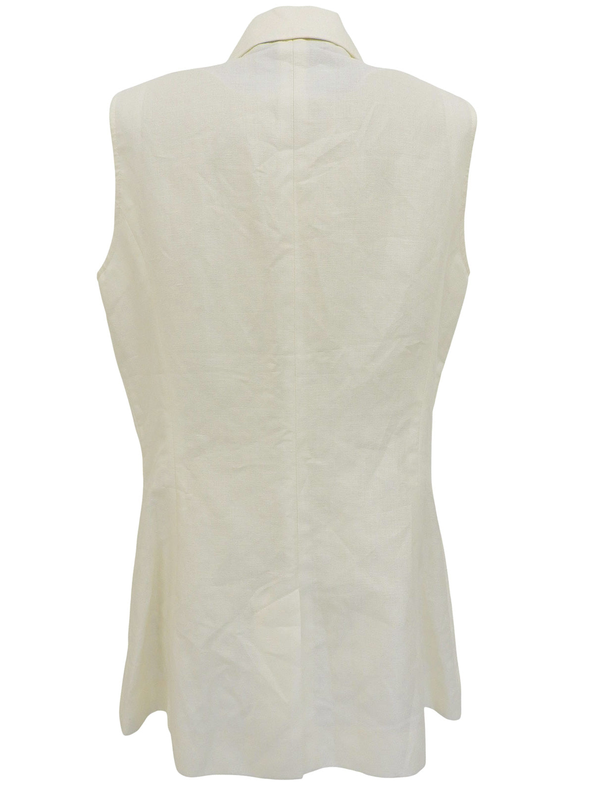 シェルボタンベスト ホワイト