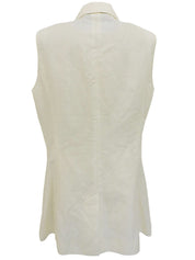 シェルボタンベスト ホワイト