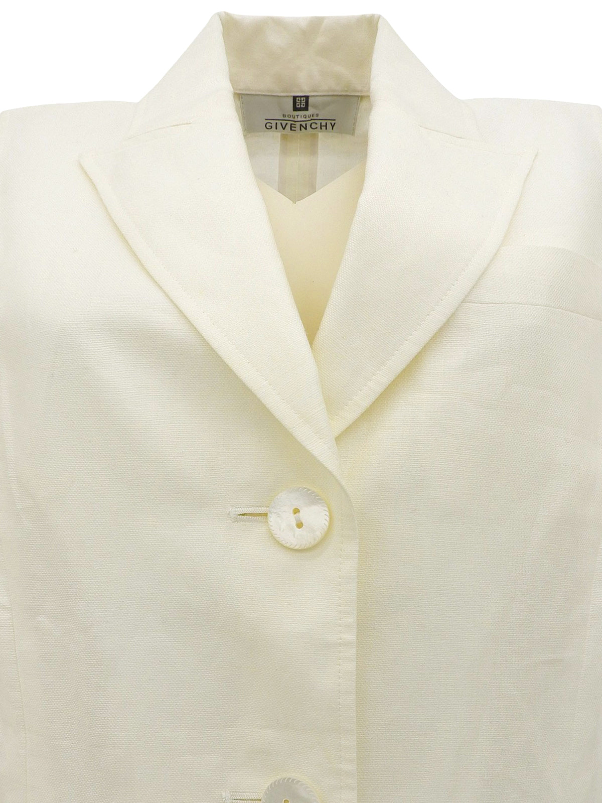 シェルボタンベスト ホワイト