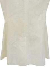 シェルボタンベスト ホワイト