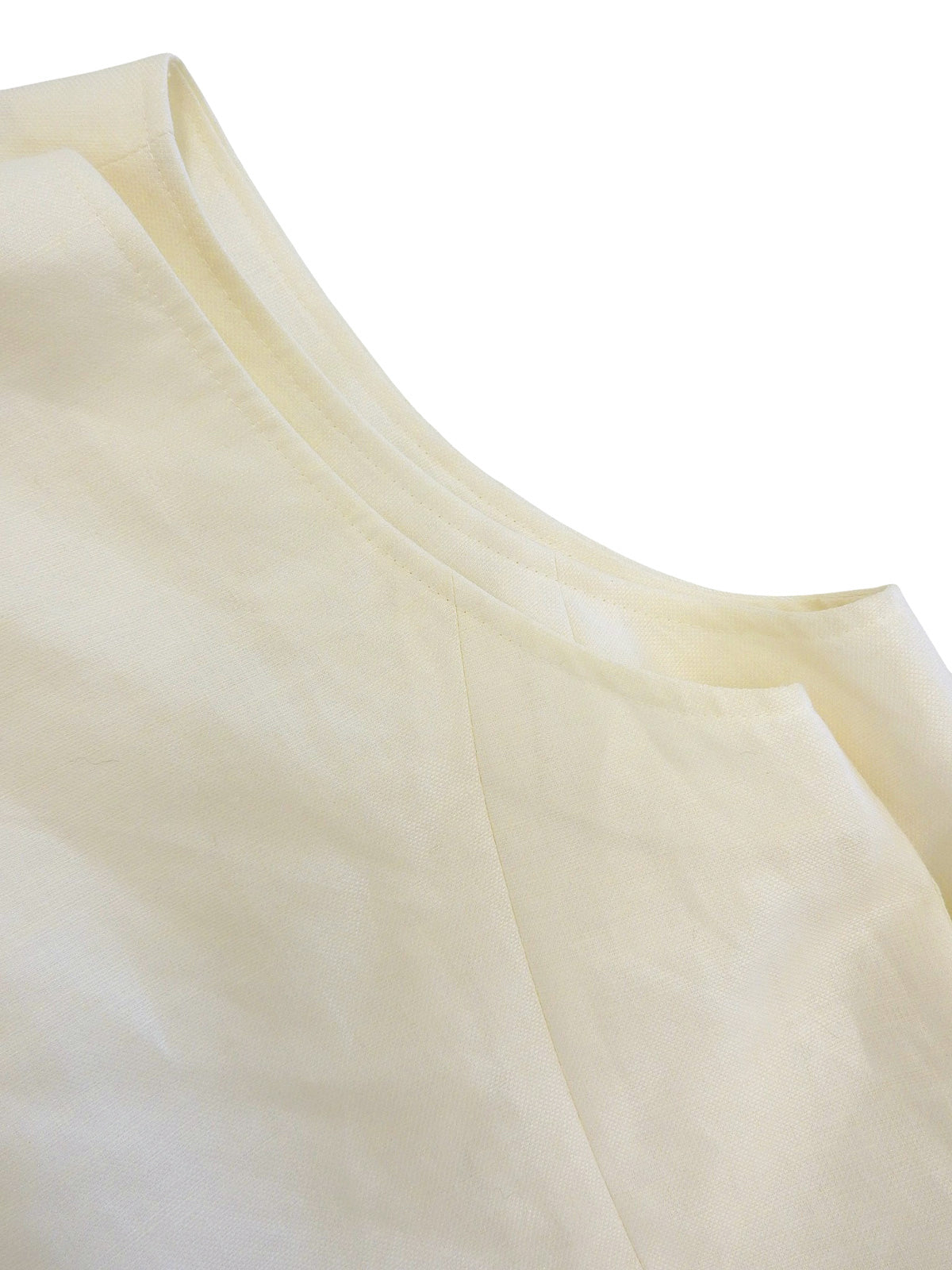 シェルボタンベスト ホワイト