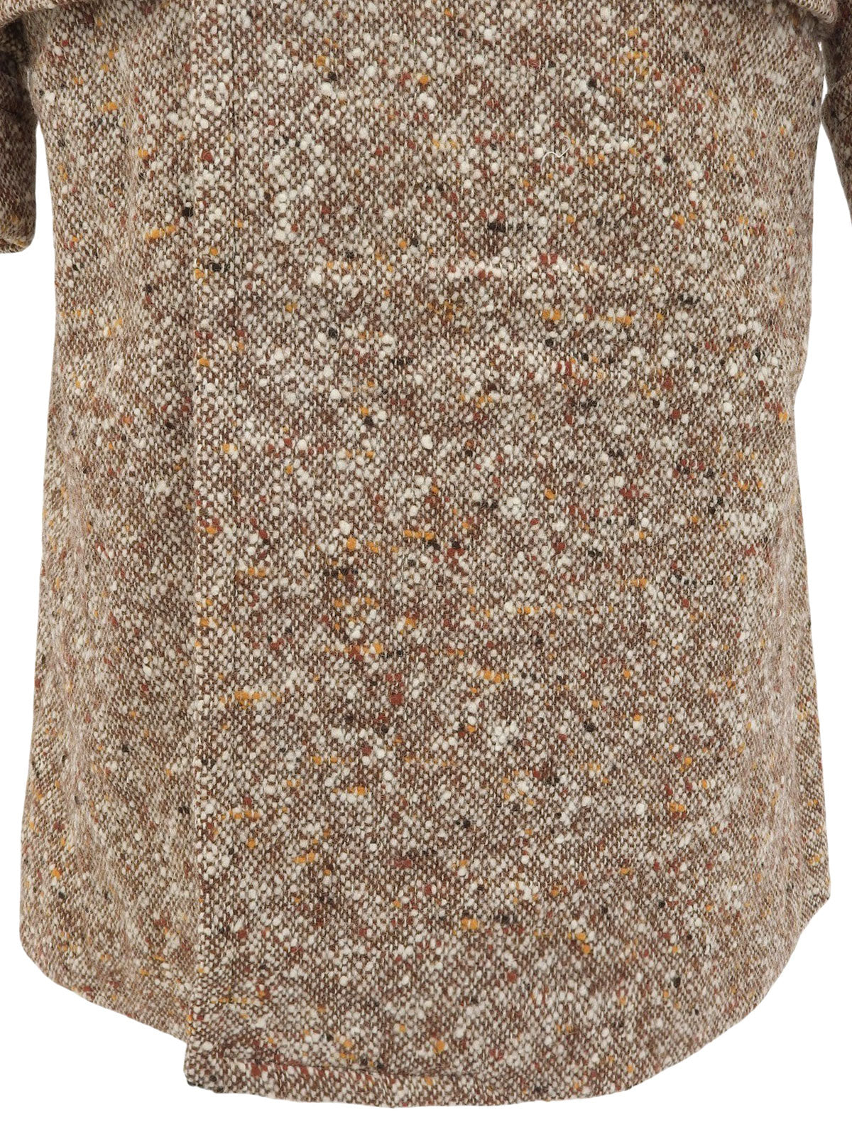 ツイードダブルブレストコート ブラウン