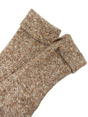 ツイードダブルブレストコート ブラウン