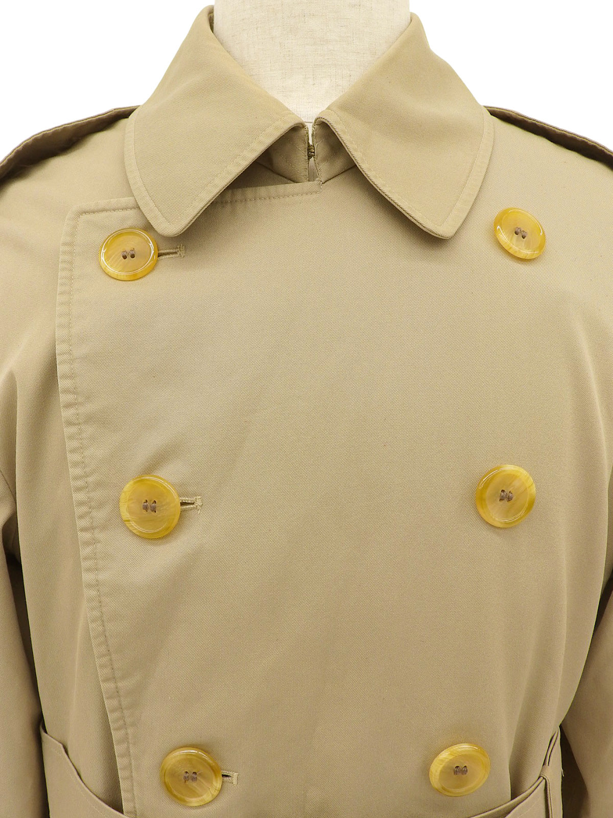 Nova Check Lining Trench Coat in Beige