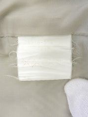 ヘリンボーンパターンコート グレー/ベージュ