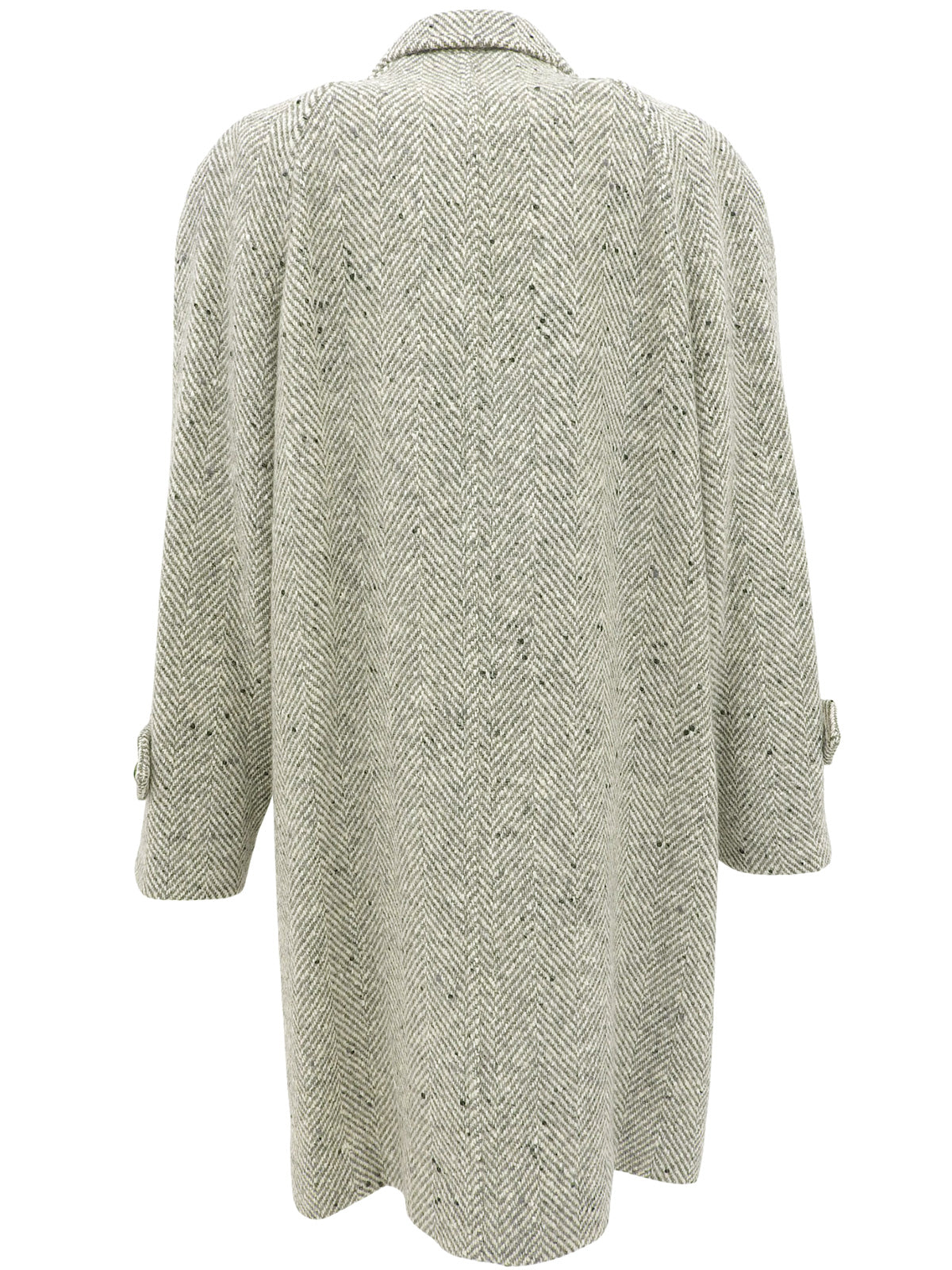 ヘリンボーンパターンコート グレー/ベージュ