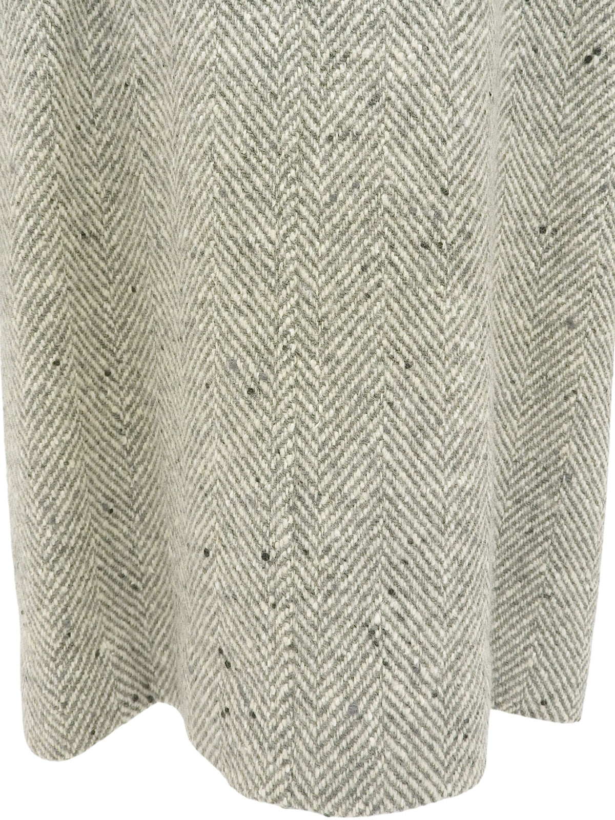 ヘリンボーンパターンコート グレー/ベージュ