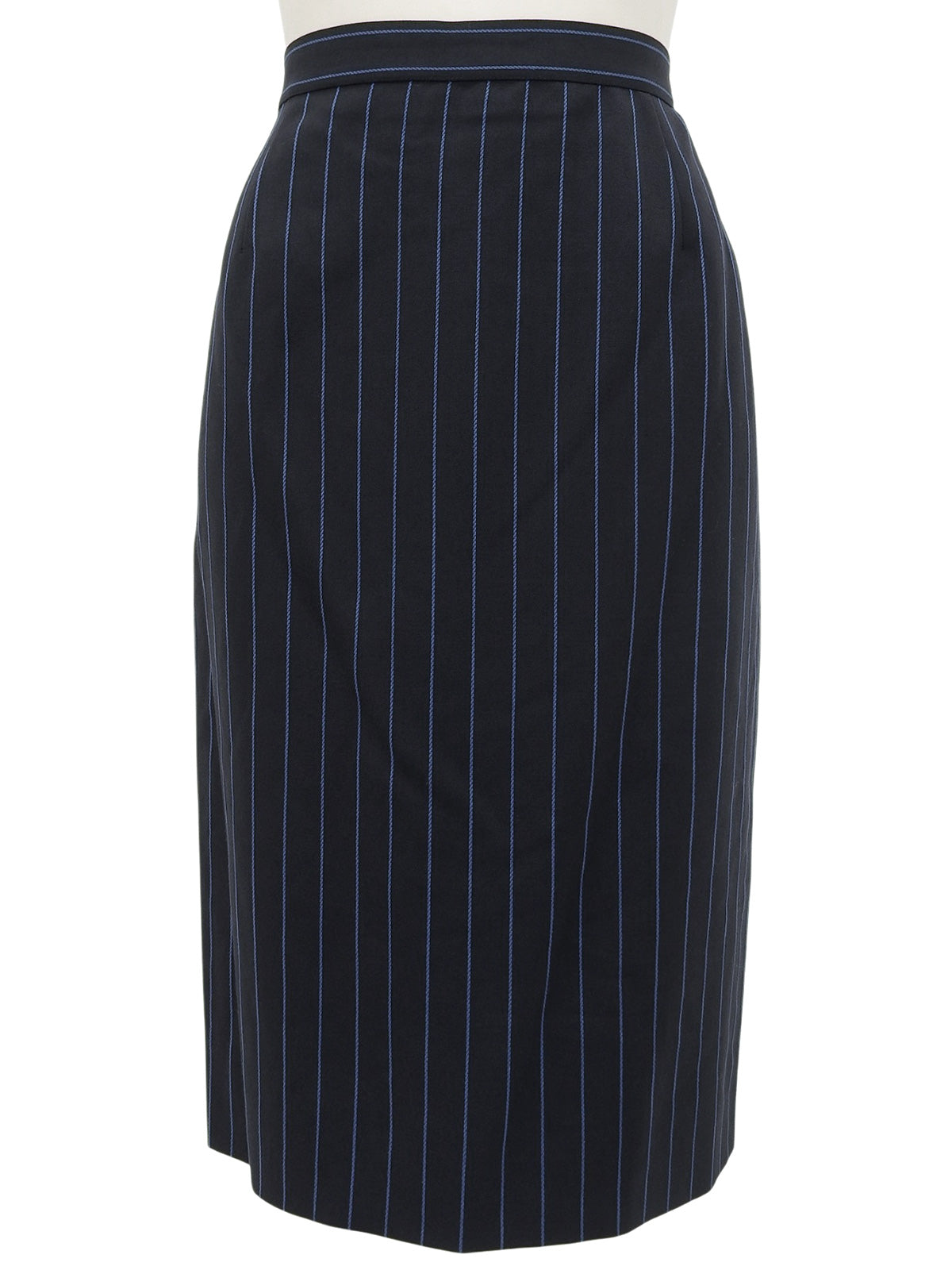 ストライプパターンガンチーニボタンセットアップ ネイビー