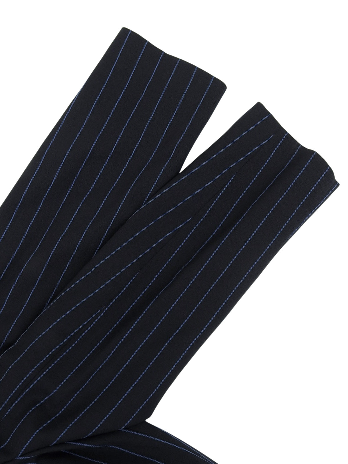 ストライプパターンガンチーニボタンセットアップ ネイビー